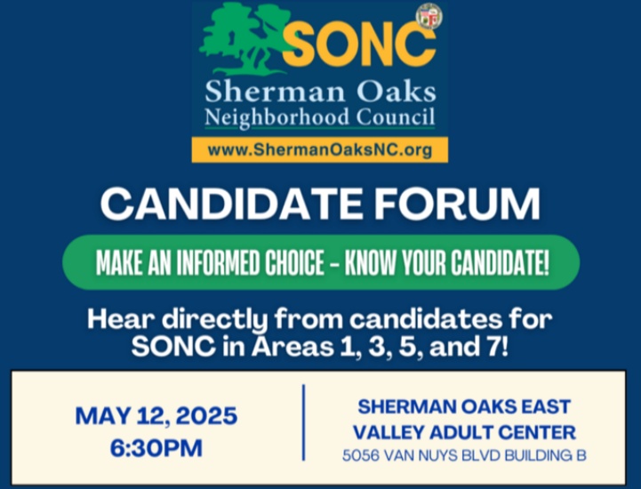 SONC Candidate Forum is May 12 at the Monthly Meeting